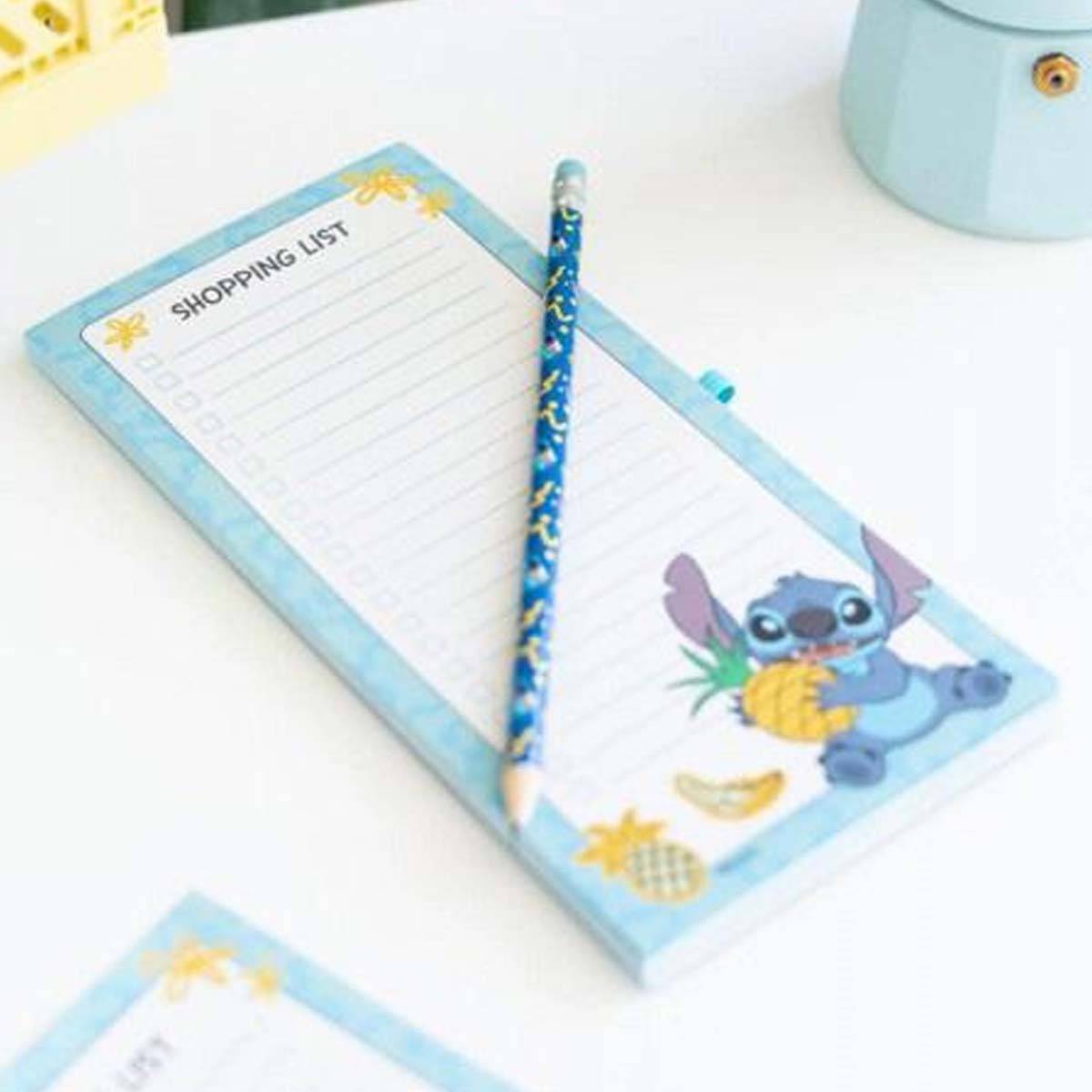 Bloc-notes pour Frigo avec Aimant et Crayon Modèle Stitch-4