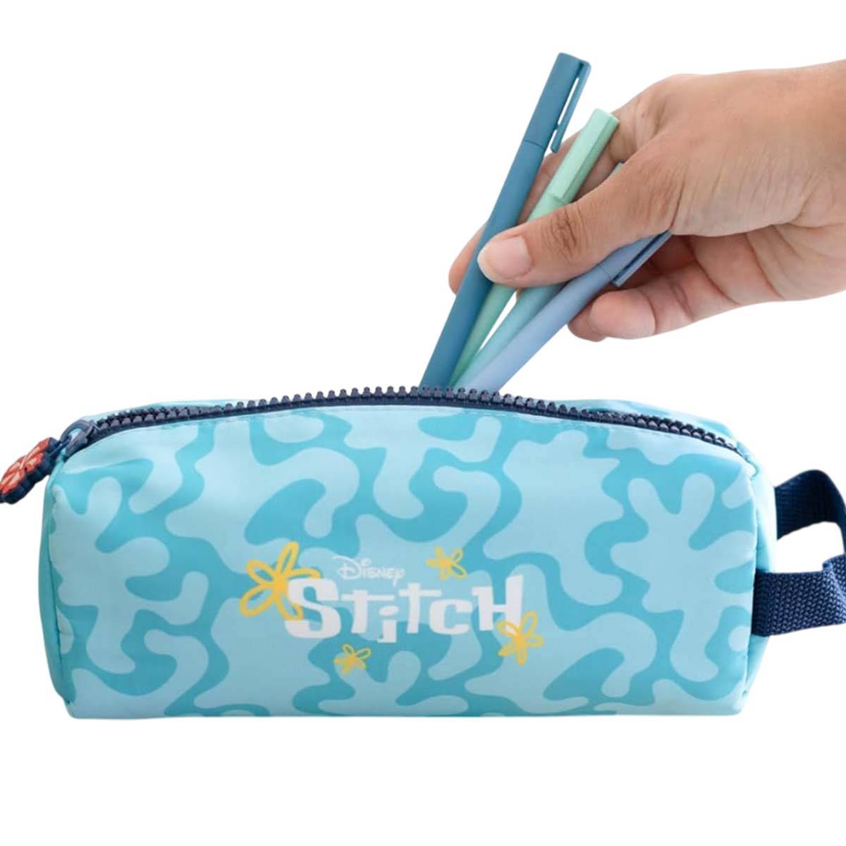 Trousse Scolaire Collection Tropical Stitch en Polyester Durable-1