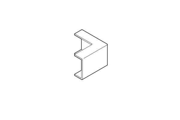 REHAU ANGLE EXTERIEUR POUR MOULURE AXIS MINI 50x20 PVC BLANC-0