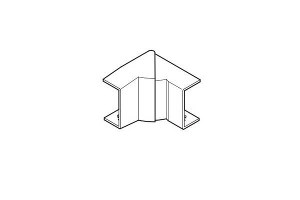 REHAU ANGLE INTERIEUR VARIABLE POUR MOULURE AXIS MINI 32x16 PVC BLANC-0