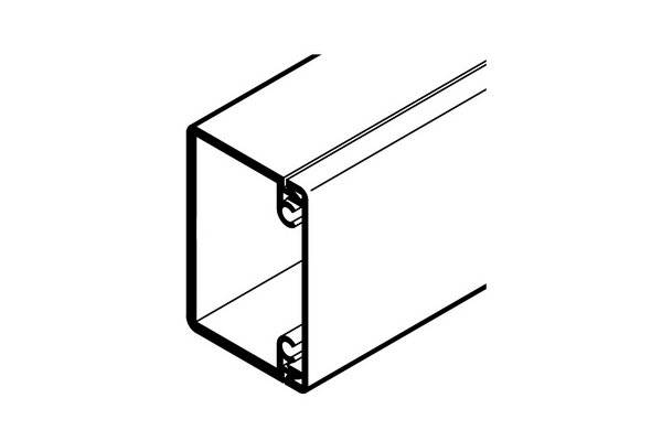 REHAU GOULOTTE AXIS 60x40 - 1 COMPARTIMENT PVC BLANC IK10 2 m-0