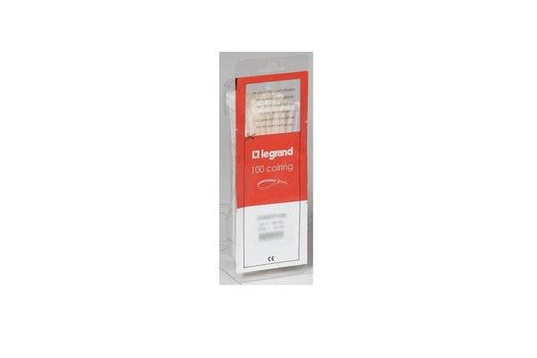 Lien serre-câbles avec porte-étiquette 28 x 12 mm - 100 pcs - 180 x 4,6 mm-0