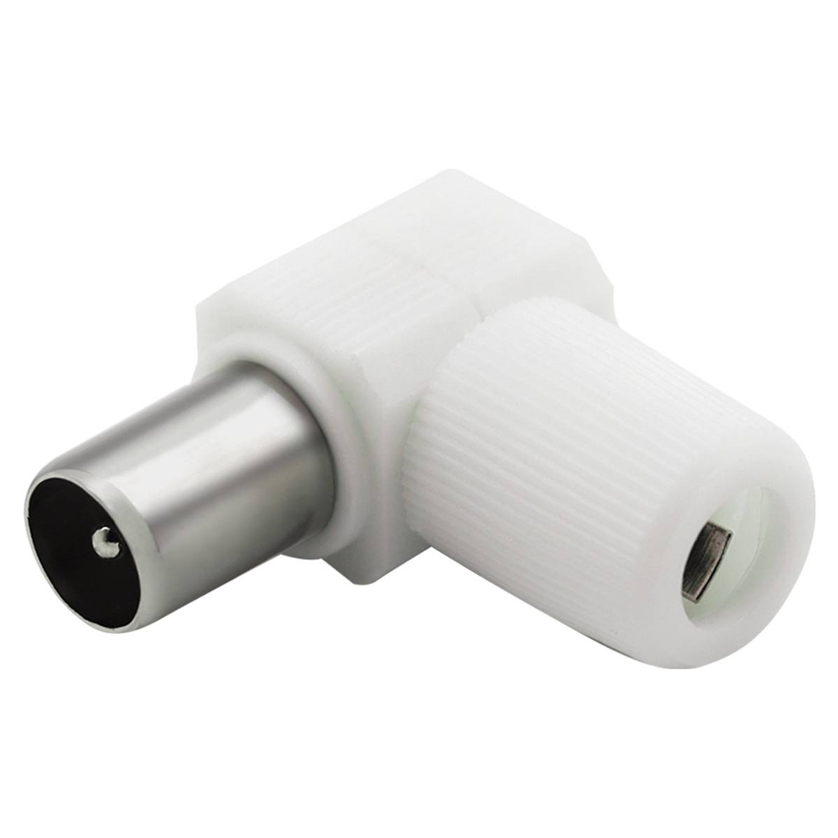 Fiche TV Coaxial 9.52mm Coudée à 90° Blindé Mâle-1