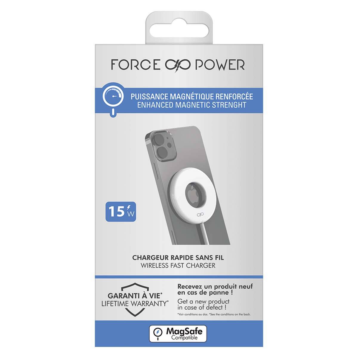 Chargeur induction Anneau Compatible MagSafe 15W-3