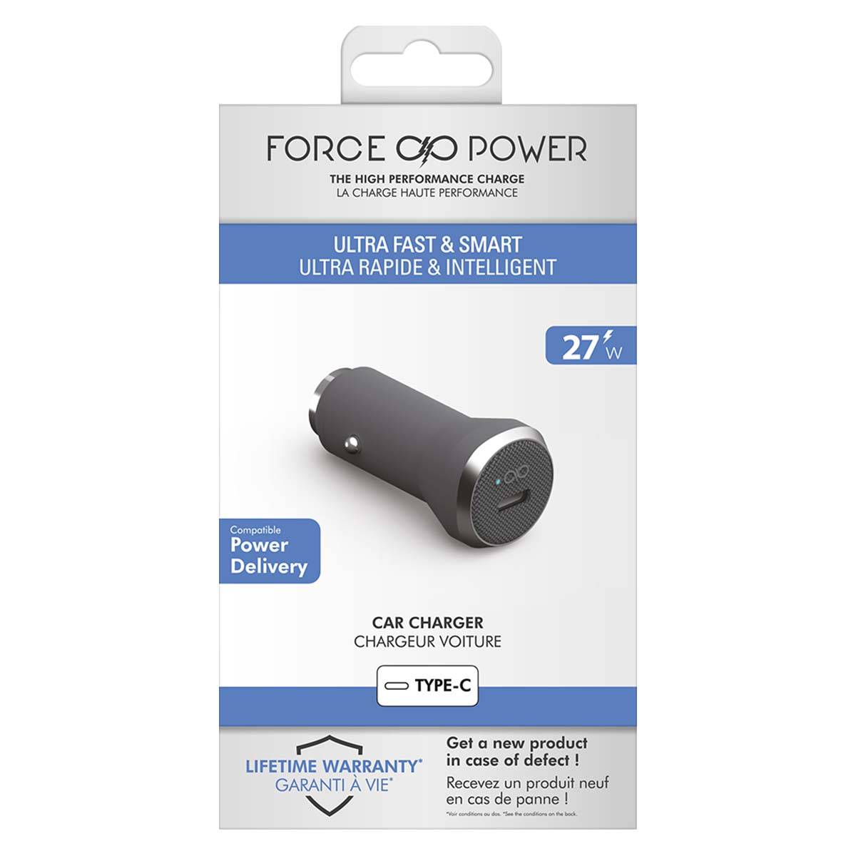 Chargeur voiture USB C 27W Power Delivery-2