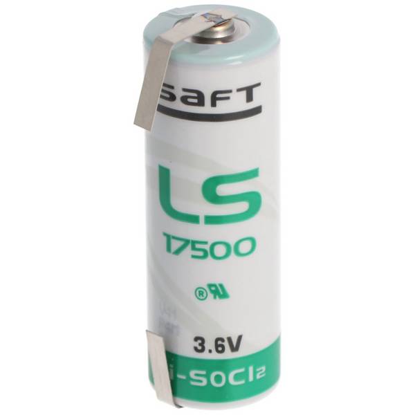 SAFT LS17500 batterie au lithium, taille A, avec cosse à souder en forme de U
