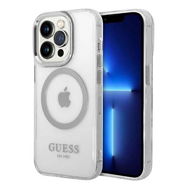 Coque pour iPhone 14 Pro Série Metal Outline Compatible MagSafe