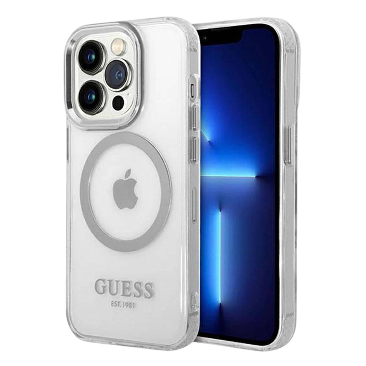 Coque pour iPhone 14 Pro Série Metal Outline Compatible MagSafe-0
