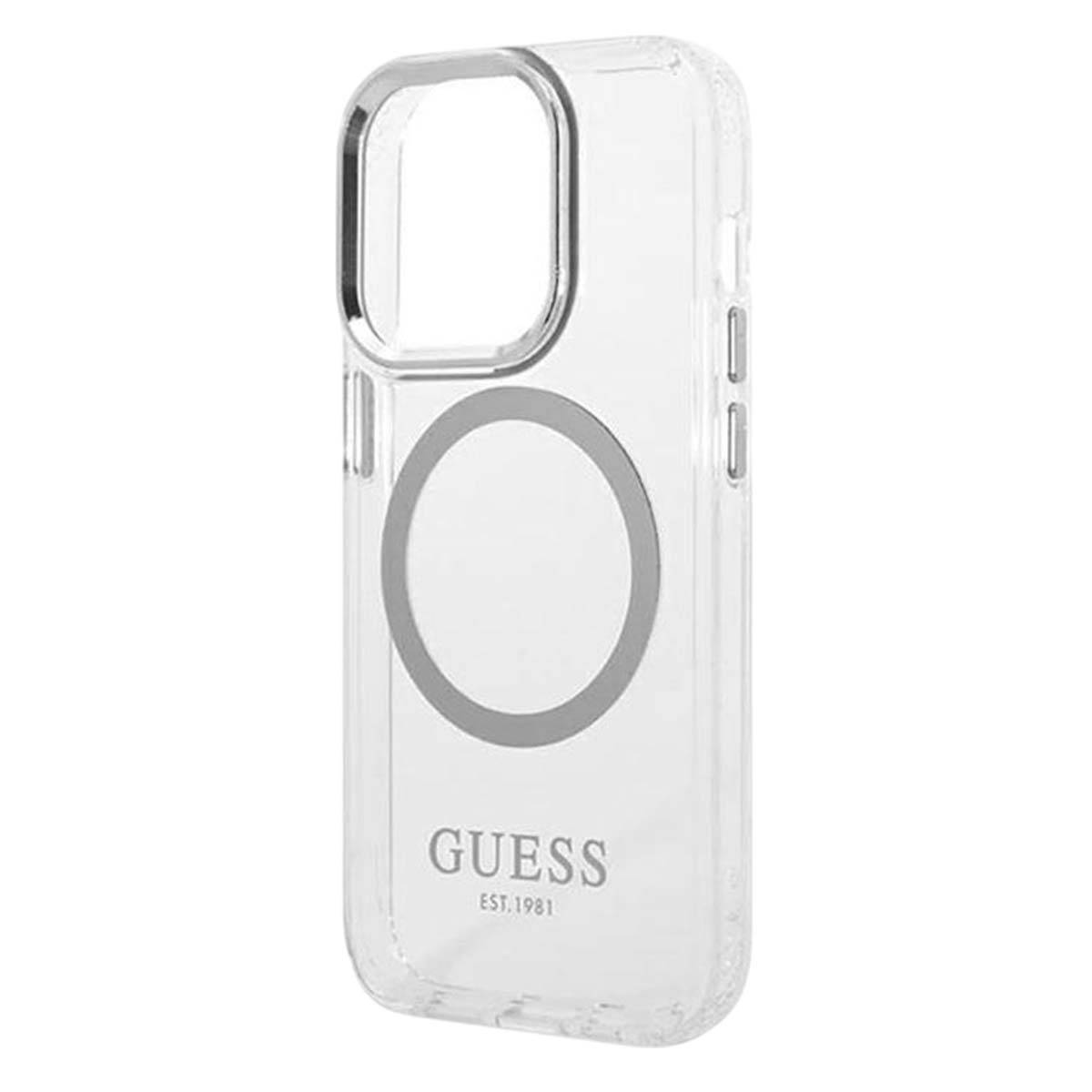 Coque pour iPhone 14 Pro Série Metal Outline Compatible MagSafe-3