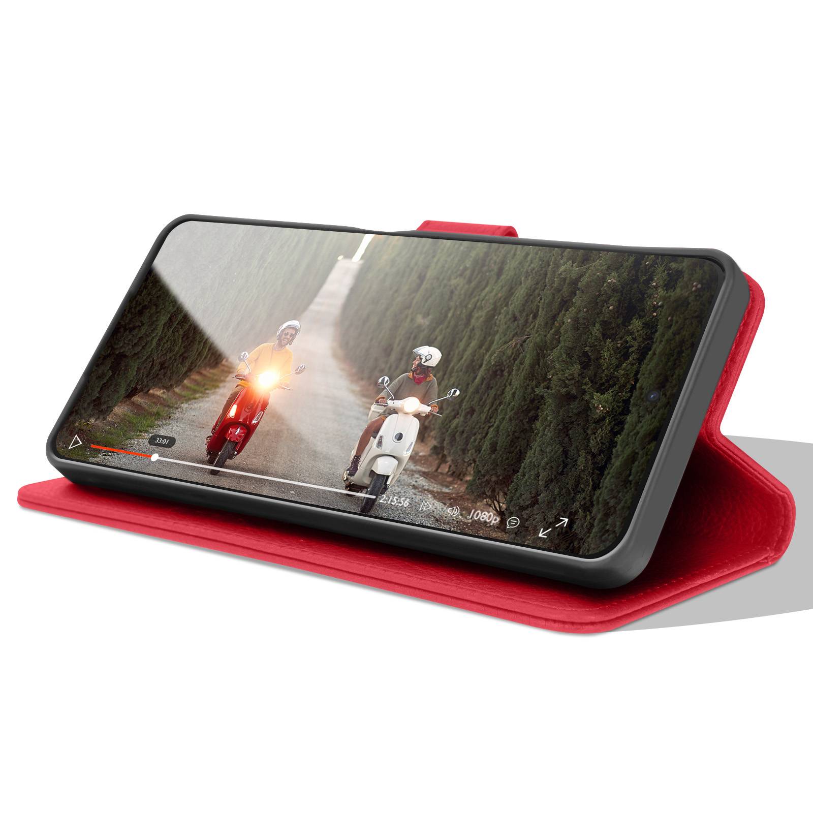 Étui Portefeuille pour Huawei P30 Support et Languette Magnétique-2