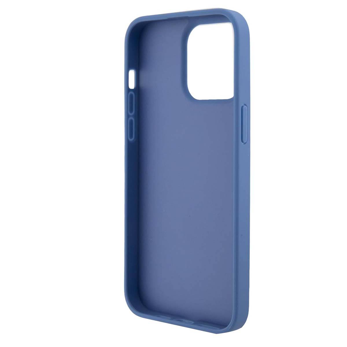 Coque pour iPhone 15 Pro avec Motif 4G et Logo Triangulaire en Métal-4
