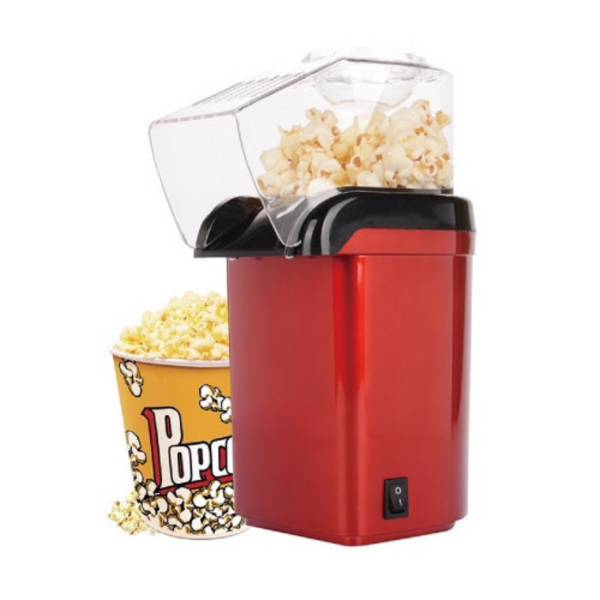 Machine à pop-corn rouge compacte 1100W