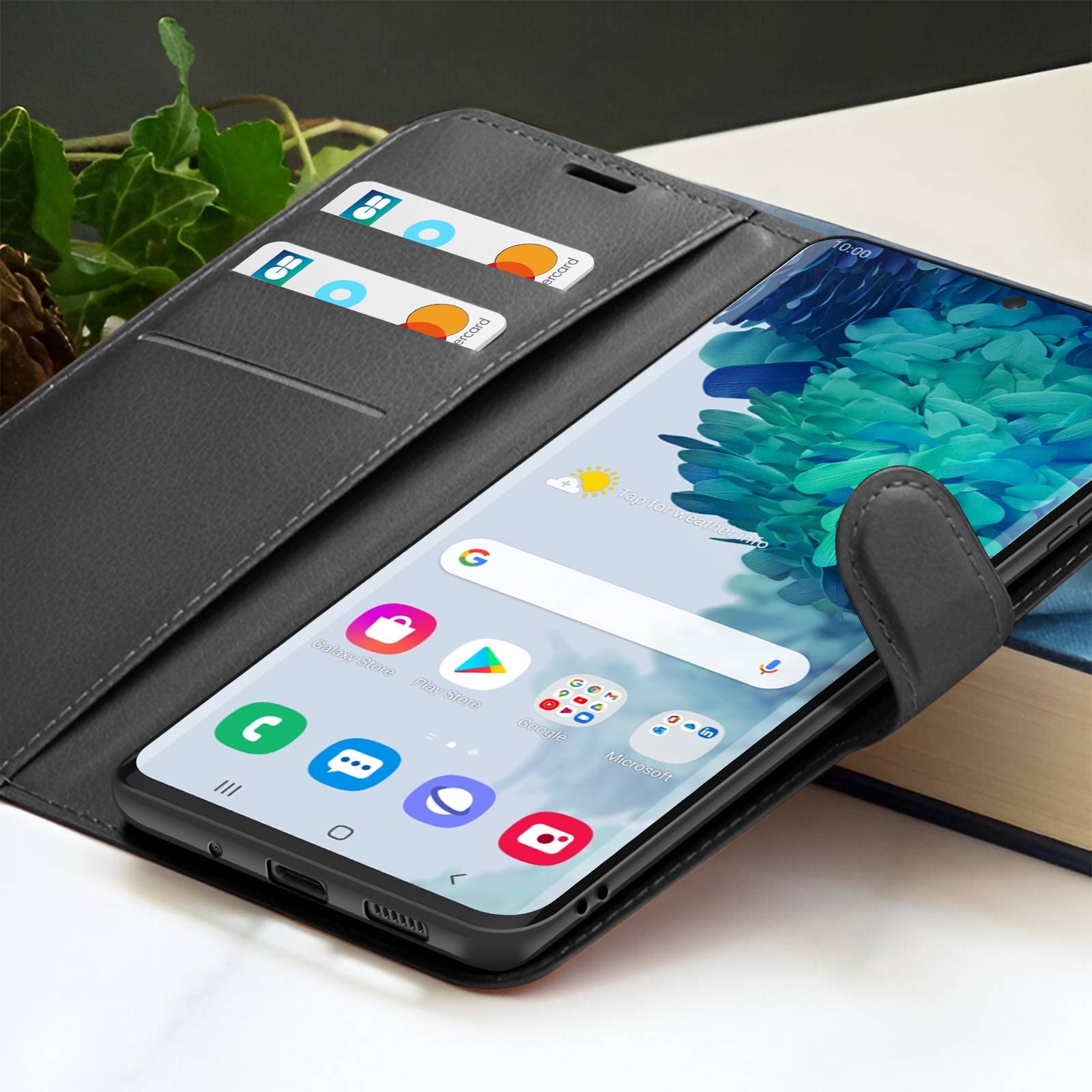 Étui Portefeuille pour Galaxy S20 avec Fonction Support et Languette Magnétique-3