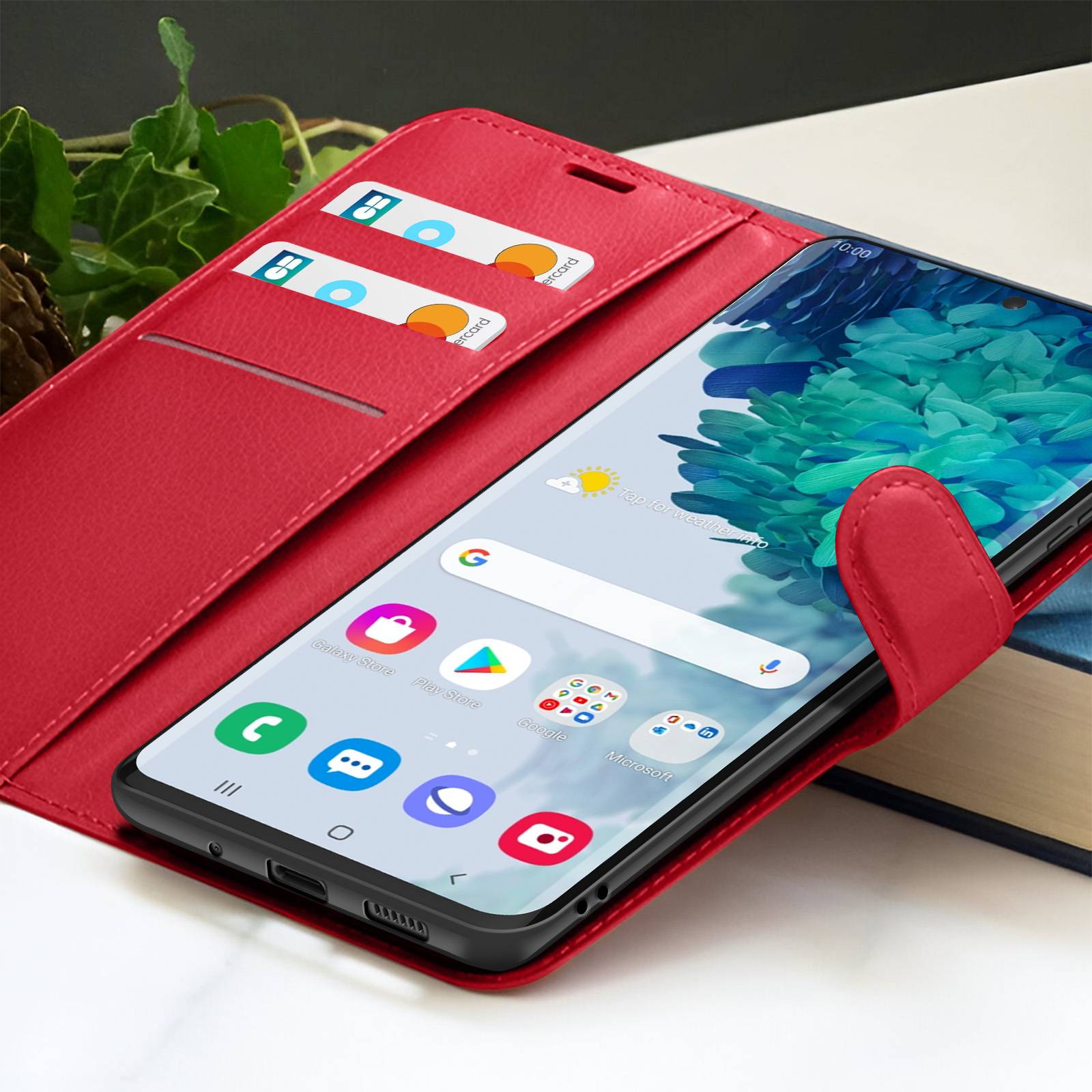 Étui Portefeuille pour Galaxy S20 avec Fonction Support et Languette Magnétique-3