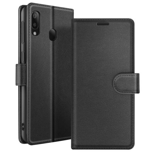 Étui Portefeuille pour Galaxy A20e avec Fonction Support et Languette Magnétique