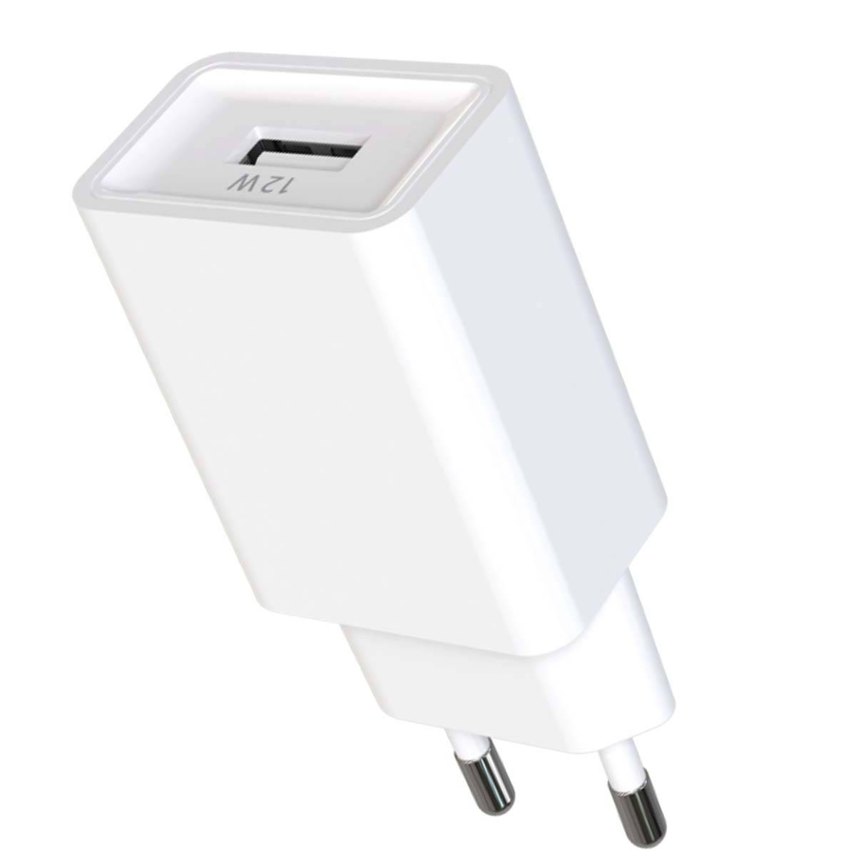 Pack de Charge Chargeur Secteur USB-A 2.4A avec Câble USB-A vers USB-C 1.5m-1