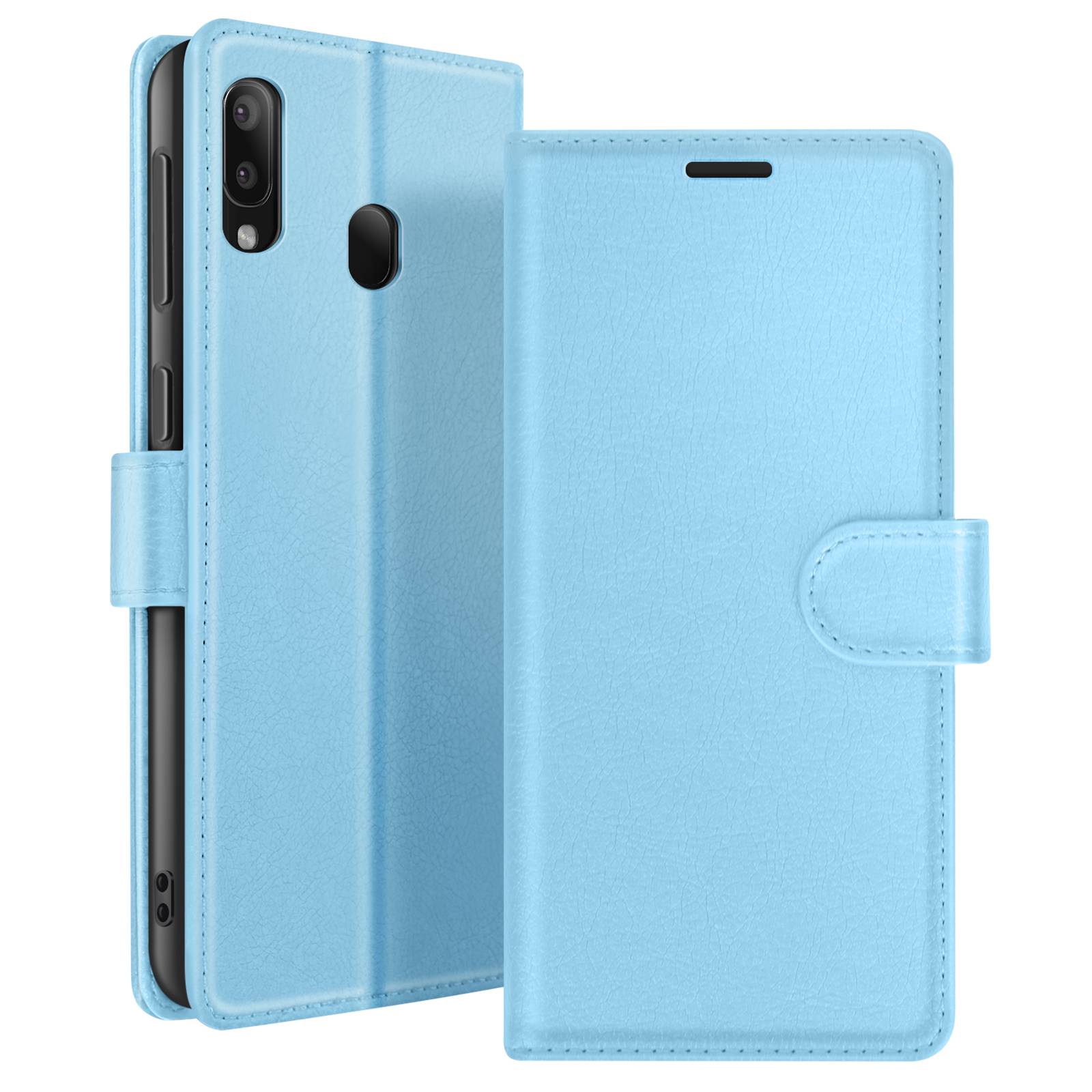 Étui Portefeuille pour Galaxy A20e avec Fonction Support et Languette Magnétique-0