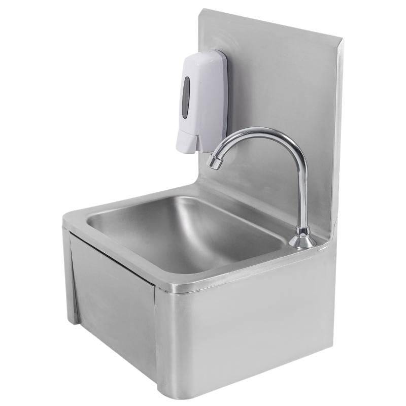 Lave Mains à Commande Fémorale en Inox-1