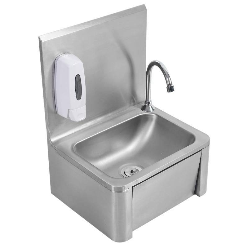 Lave Mains à Commande Fémorale en Inox-4