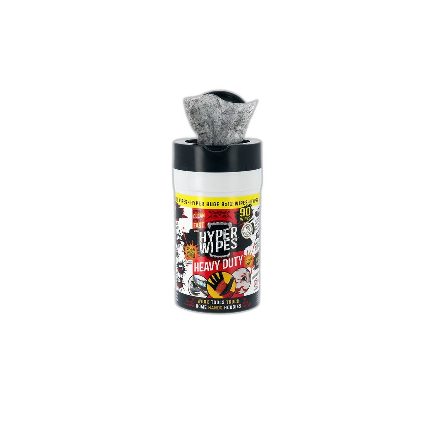 BOITE 90 LINGETTES NETTOYANTES ET DEGRAISSANTES - HDW.90CA - LEMAN-0