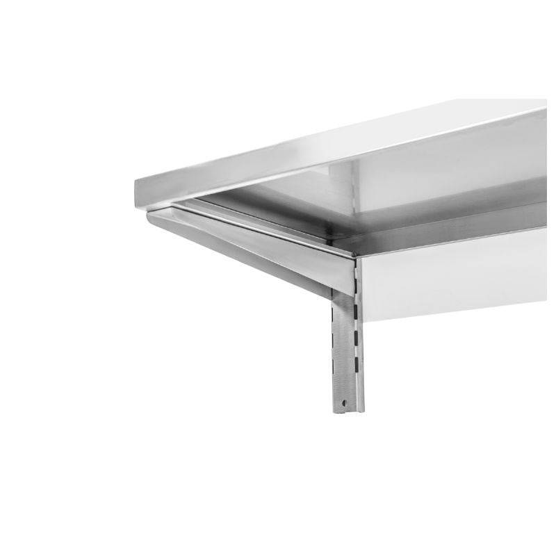Etagère Murale en Inox sur Crémaillères - L 800 x P 400 mm-2