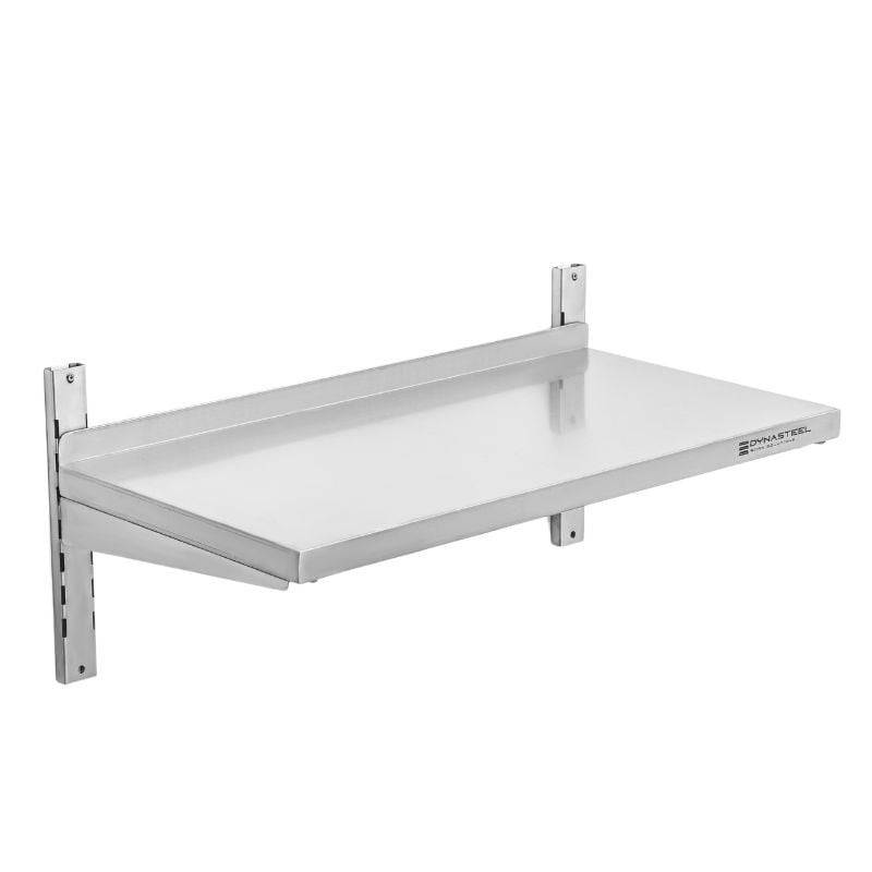 Etagère Murale en Inox sur Crémaillères - L 800 x P 400 mm-4
