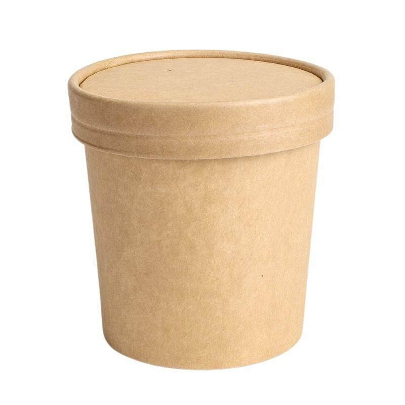 Pot à Soupe Kraft - 360 ml - Lot de 50-1