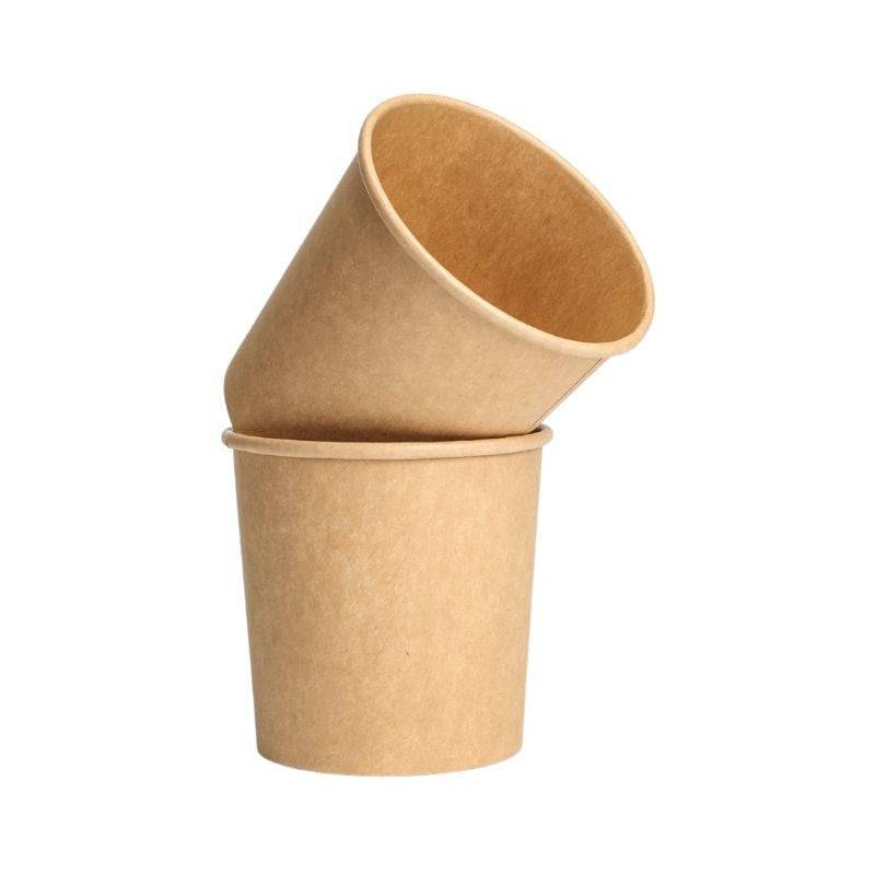 Pot à Soupe Kraft - 360 ml - Lot de 50-3