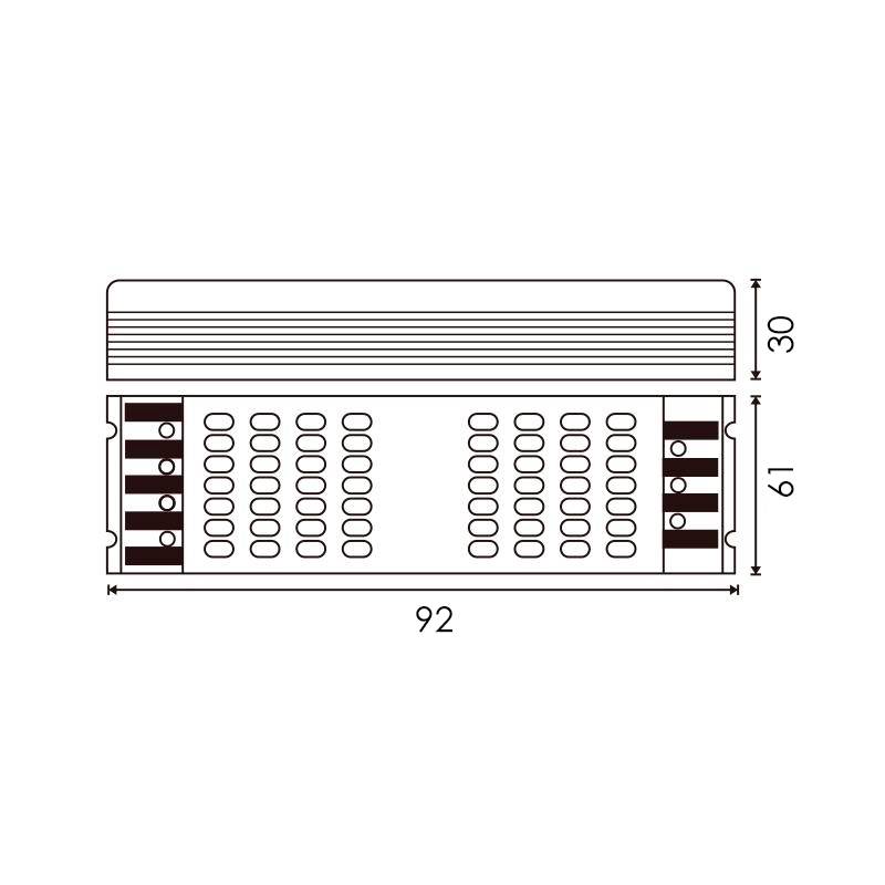 Alimentation à intensité variable par APP Tuya Led 200W 24Vdc RGB+CCT - Ledme - LM2256-1