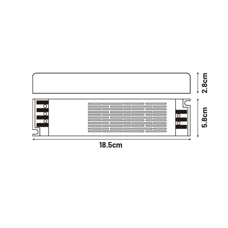 Alimentations slim pour bandes LED 200W 24VDC - Ledme - LM2253-1