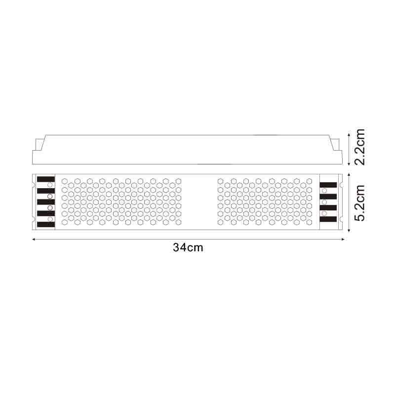 Alimentations slim pour bandes LED 400W 24VDC - Ledme - LM2255-1
