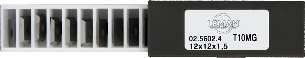 PLAQUETTE K050 MICRO-GRAIN 50X12X1,5/2 COUPES 45° HM - 02.5606.2 - LEMAN-1