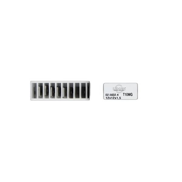 PLAQUETTE K050 MICRO-GRAIN 40X12X1,5/2 COUPES 45° HM - 02.5614.2 - LEMAN