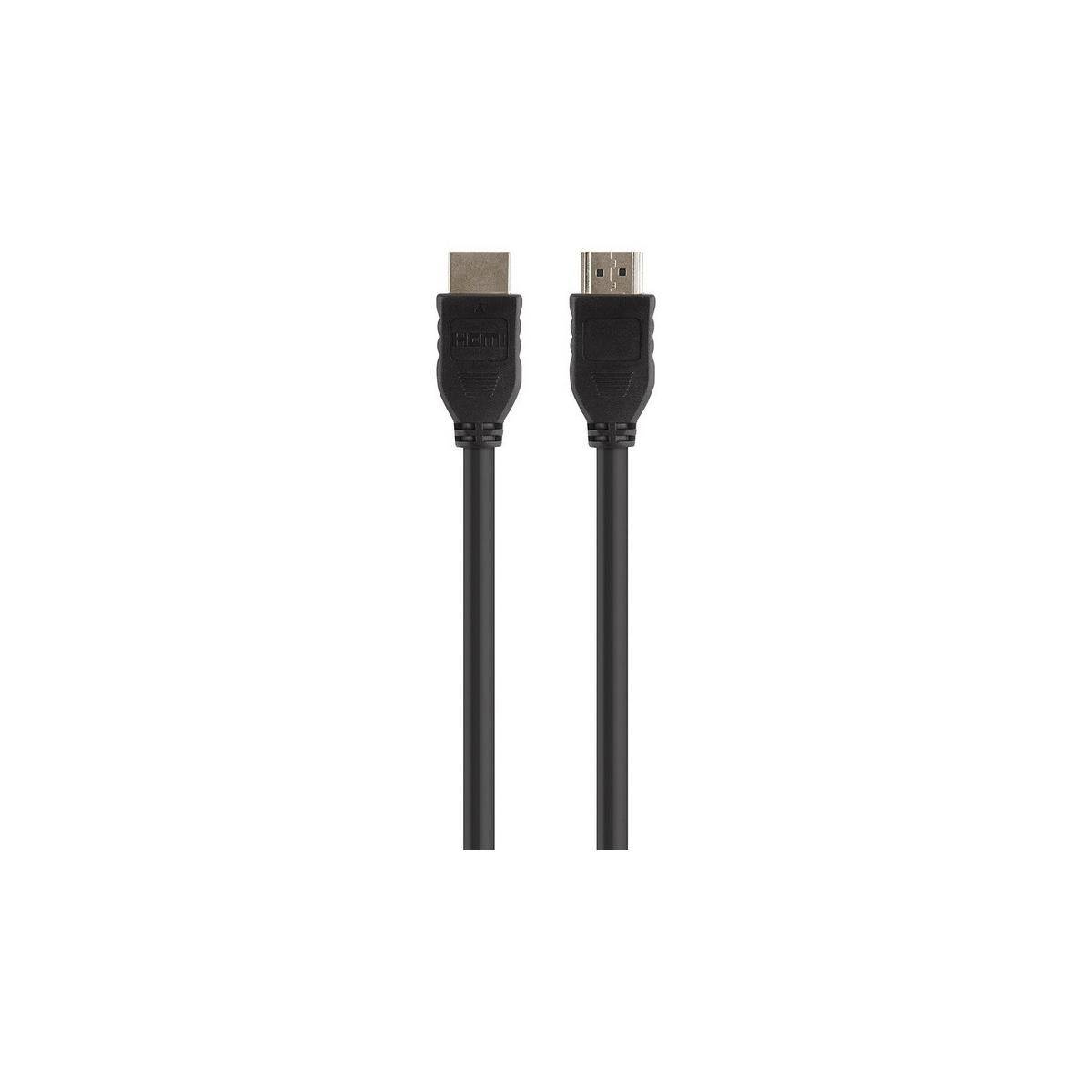 Câble de liaison Belkin HDMI Fiche mâle HDMI-A, Fiche mâle HDMI-A 0 mm noir F3Y017BT3M BLK 4K UHD Câble HDMI-5