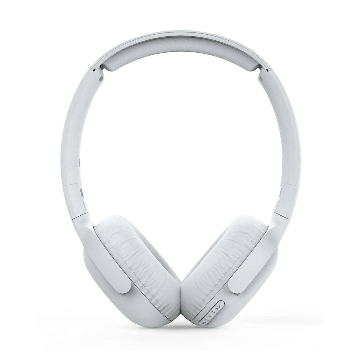 Philips TAUH202 Casque supra-auriculaire Bluetooth blanc pliable, micro-casque, volume réglable, affichage de la charge -3