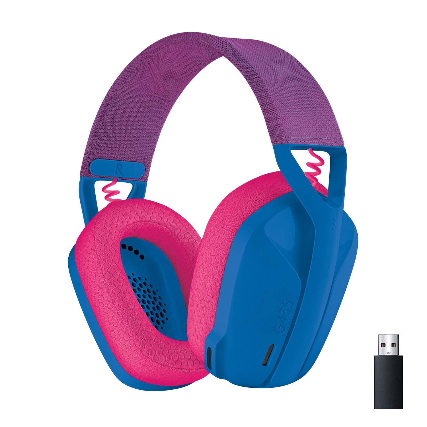 Logitech G435 LIGHTSPEED Micro-casque supra-auriculaire Bluetooth Stereo bleu limitation de volume Gaming-5