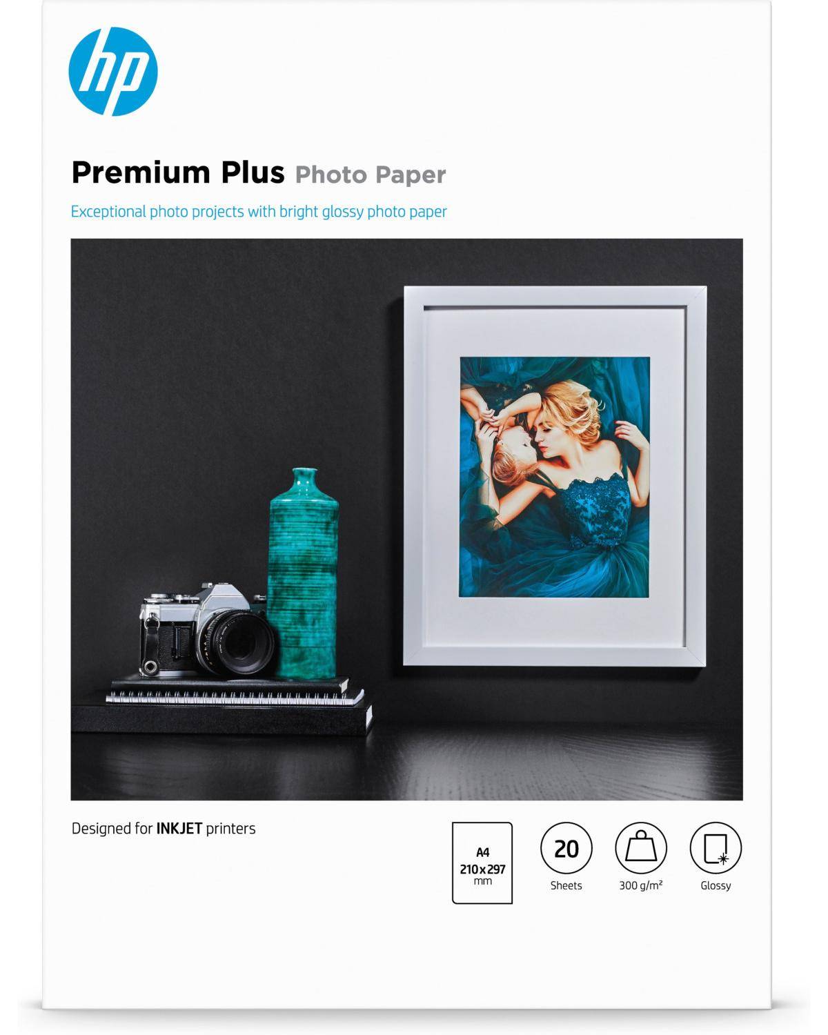 Papier photo glacé HP Premium Plus A4 280 g - 20 feuilles-5