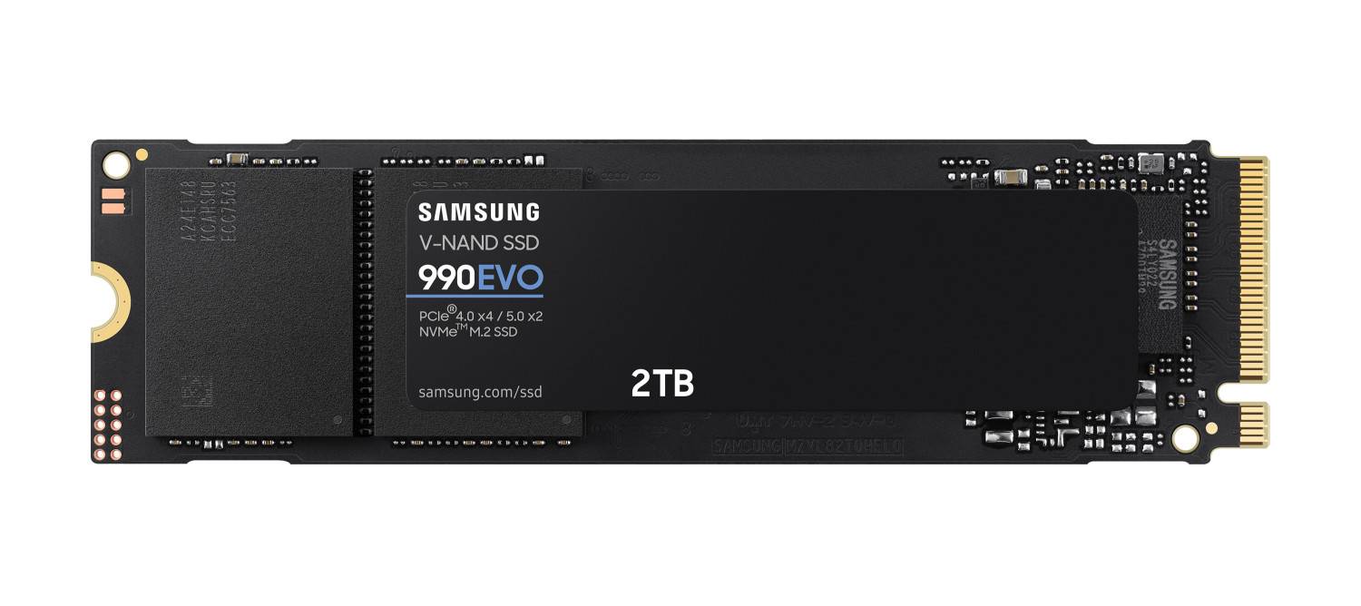 SSD SAMSUNG SERIE 990 EVO M.2 2To 2280 PCIe 4.0 x4 / 5.0 x2 NVMe 2.0 Lecture 500-4