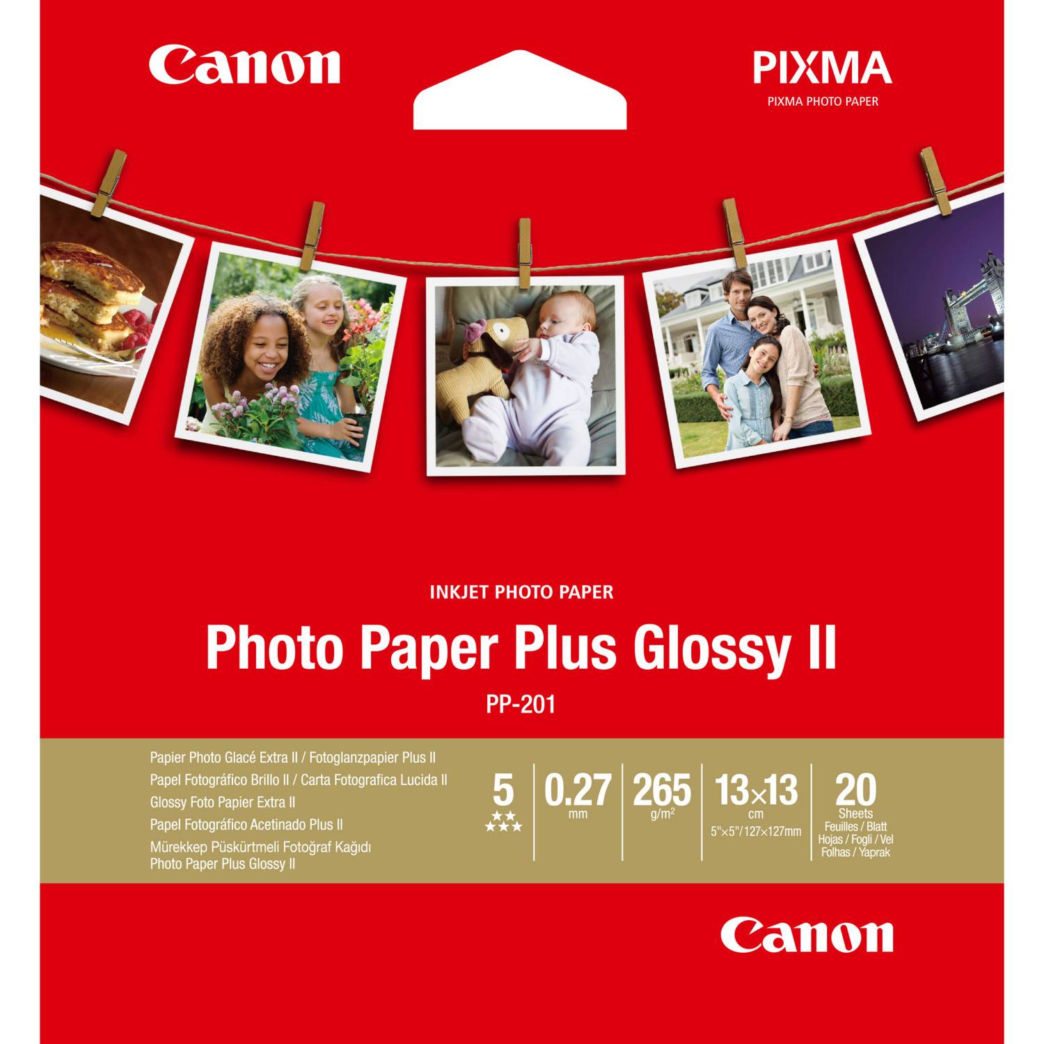 CANON PP- 201 Photo Paper Plus 5x5 inch 20 Sheets-3