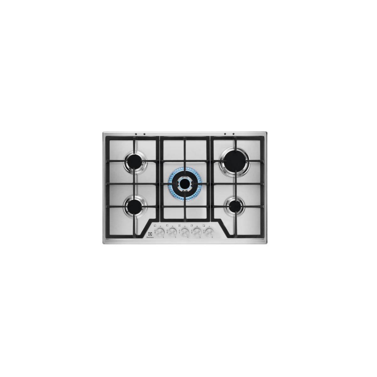 Table De Cuisson Gaz 75cm 5 Feux Electrolux kgs7536sx-5