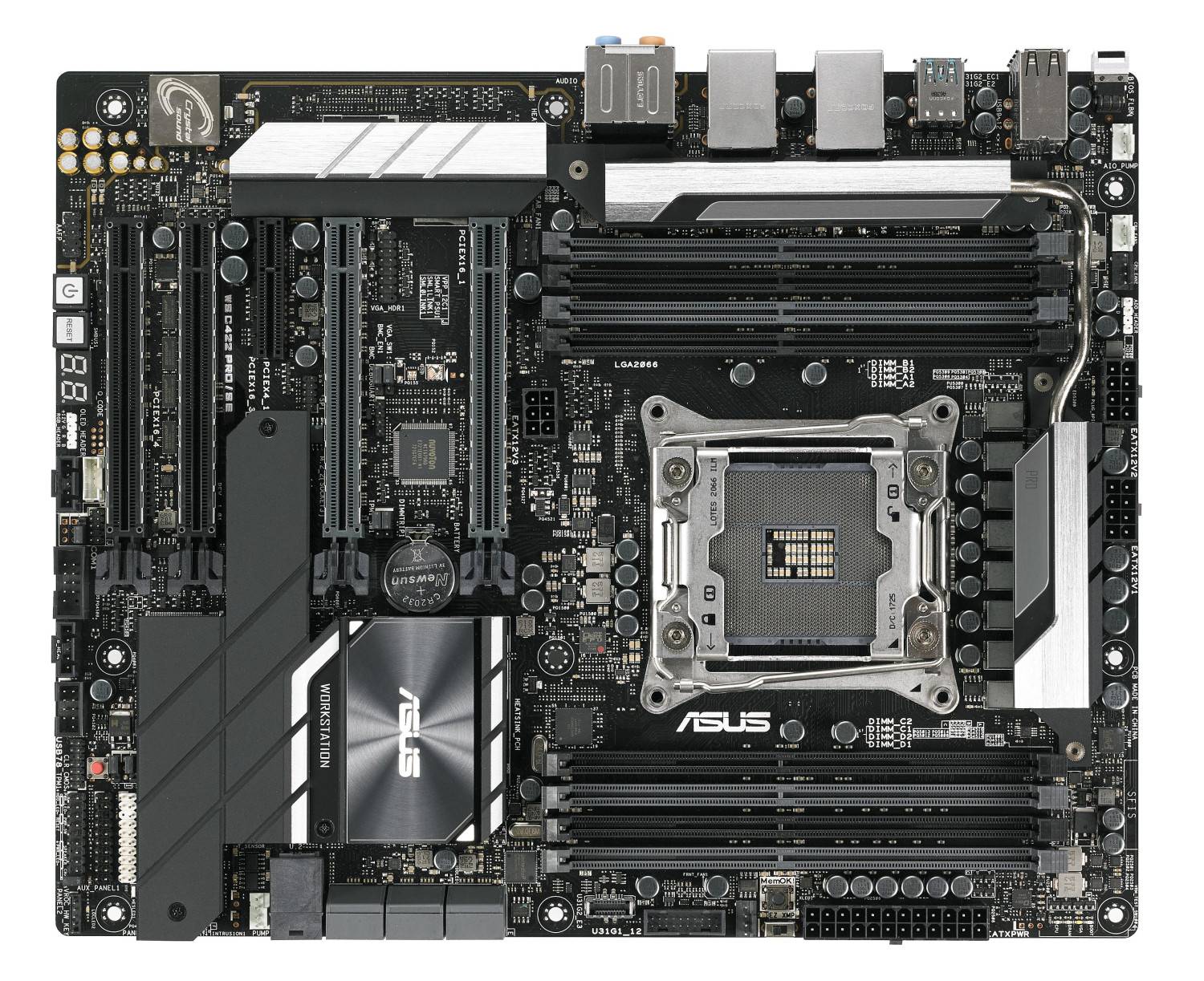 Asus WS C422 PRO/SE Carte mère Socket (PC) Intel® 2066 Facteur de forme (détails) ATX Chipset de la carte mère Intel® C4-5