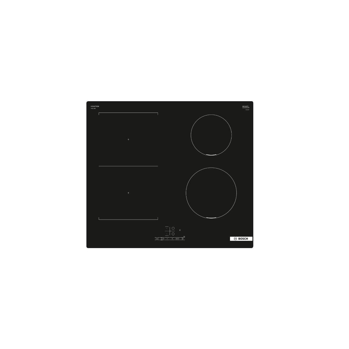Table De Cuisson Induction 60cm 4 Feux Noir Bosch PVS611BB6E-3