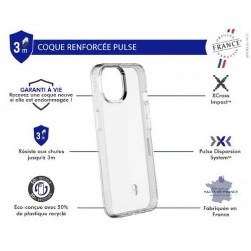 Coque pour iPhone 14 Renforcée PULSE Origine France-1