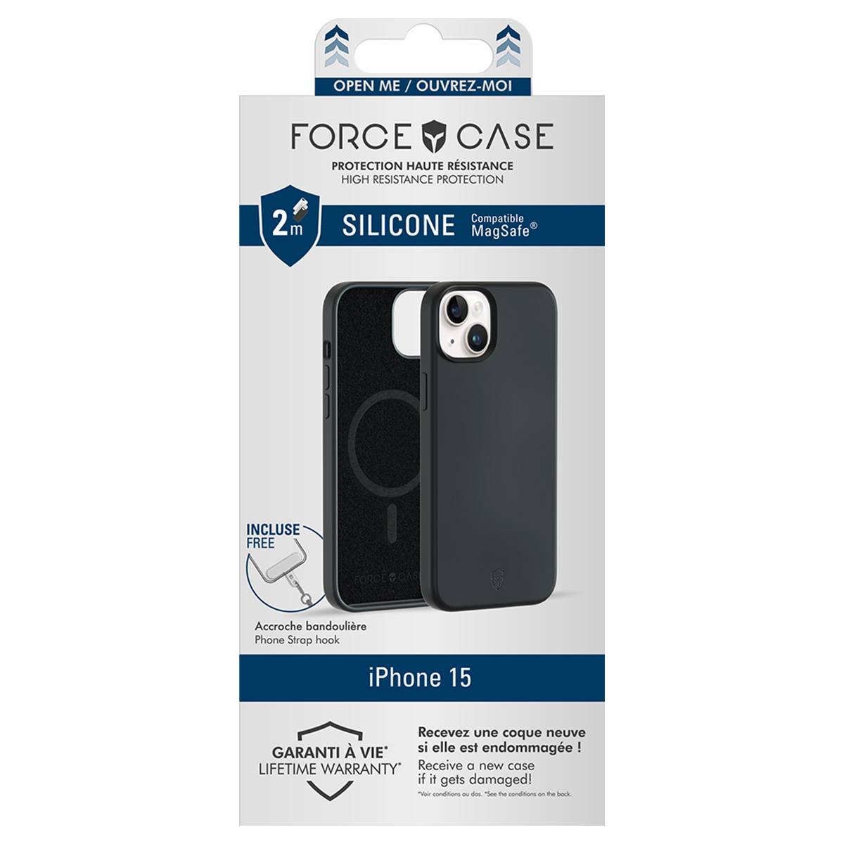 Coque Renforcée Silicone Compatible MagSafe pour iPhone 15 Pro-3