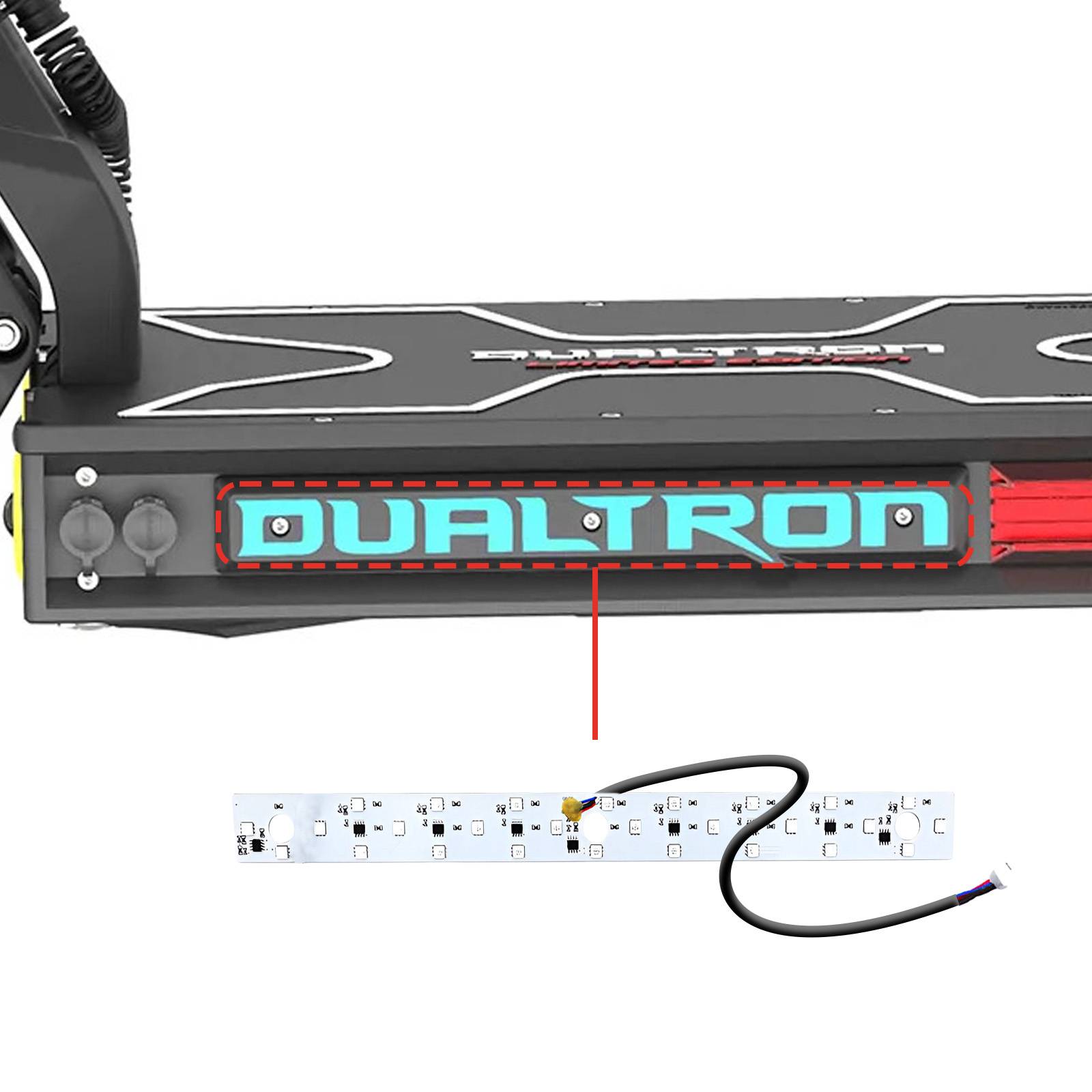Barre LED Lumineuse pour Dualtron X et X2 Installation Deck Gauche-3