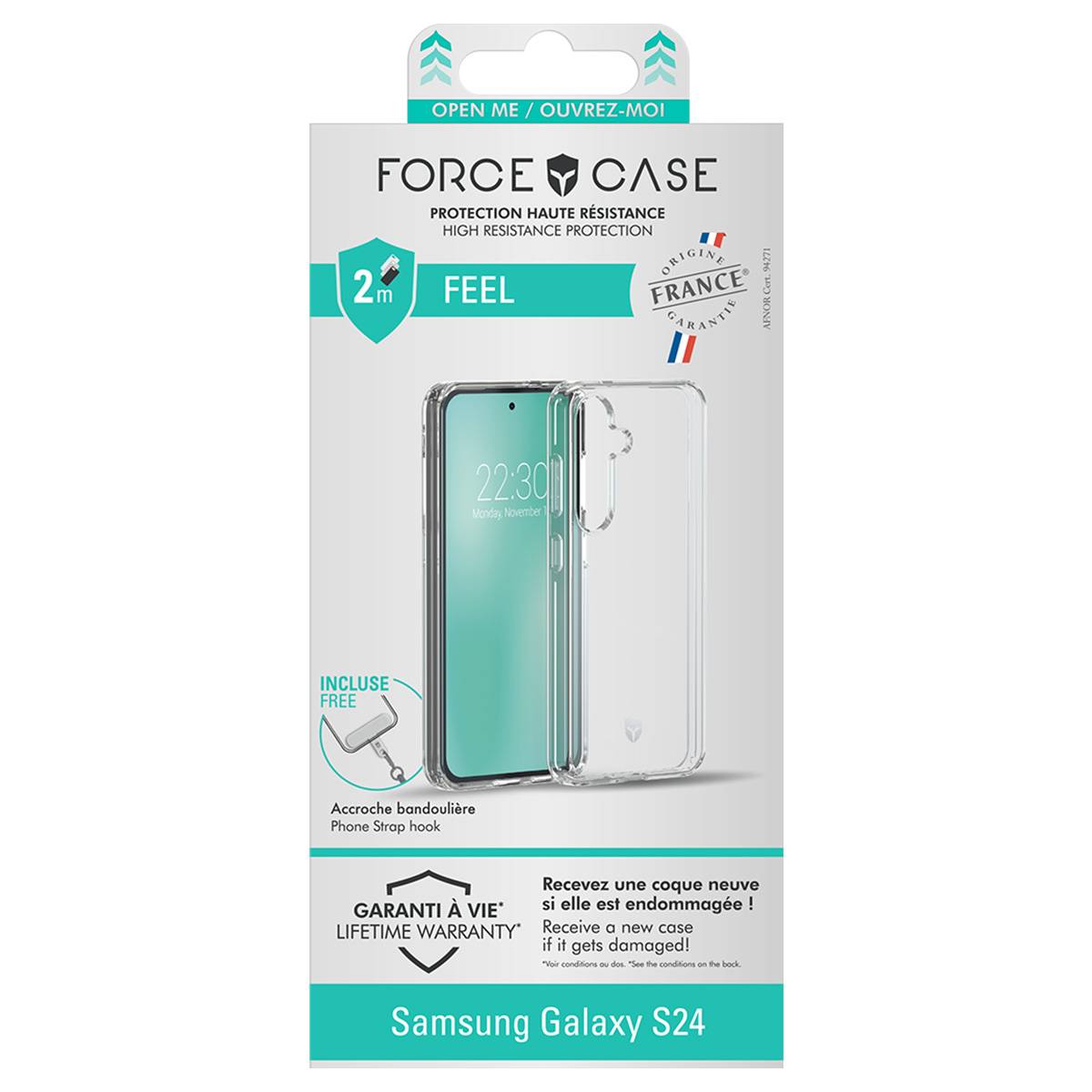 Coque pour Galaxy S24 Renforcée FEEL Système Tryax Inserts 3D-6