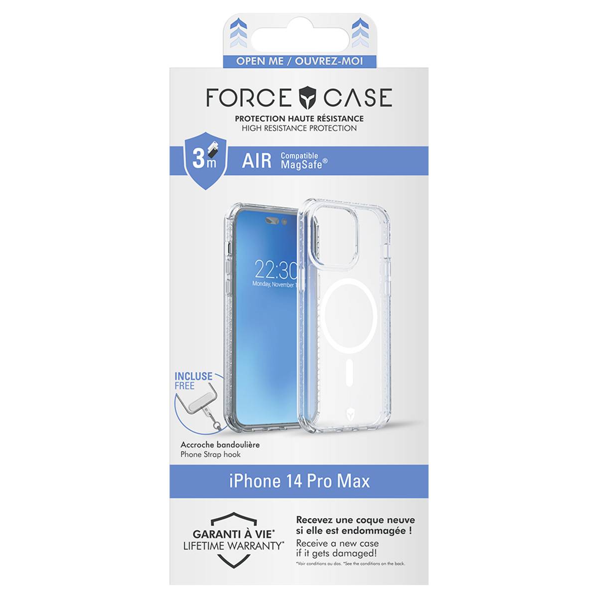 Coque pour iPhone 14 Pro Max Renforcée AIR Compatible MagSafe Origine France-4