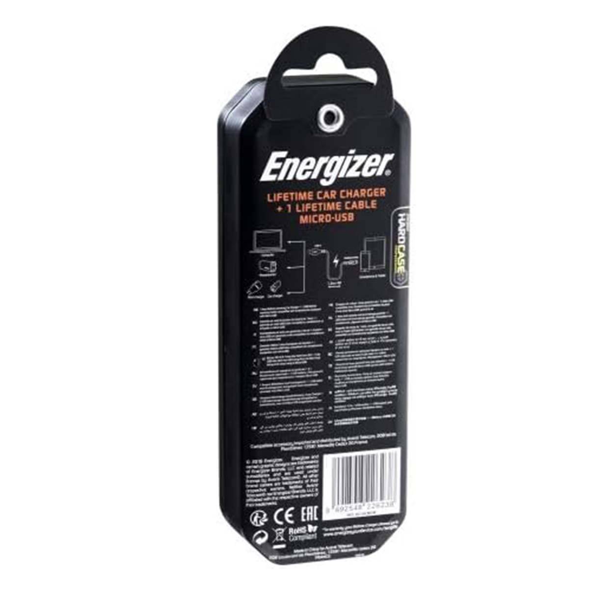 Chargeur Allume-Cigare USB-A 5W 1A HardCase avec Câble Micro--USB-4