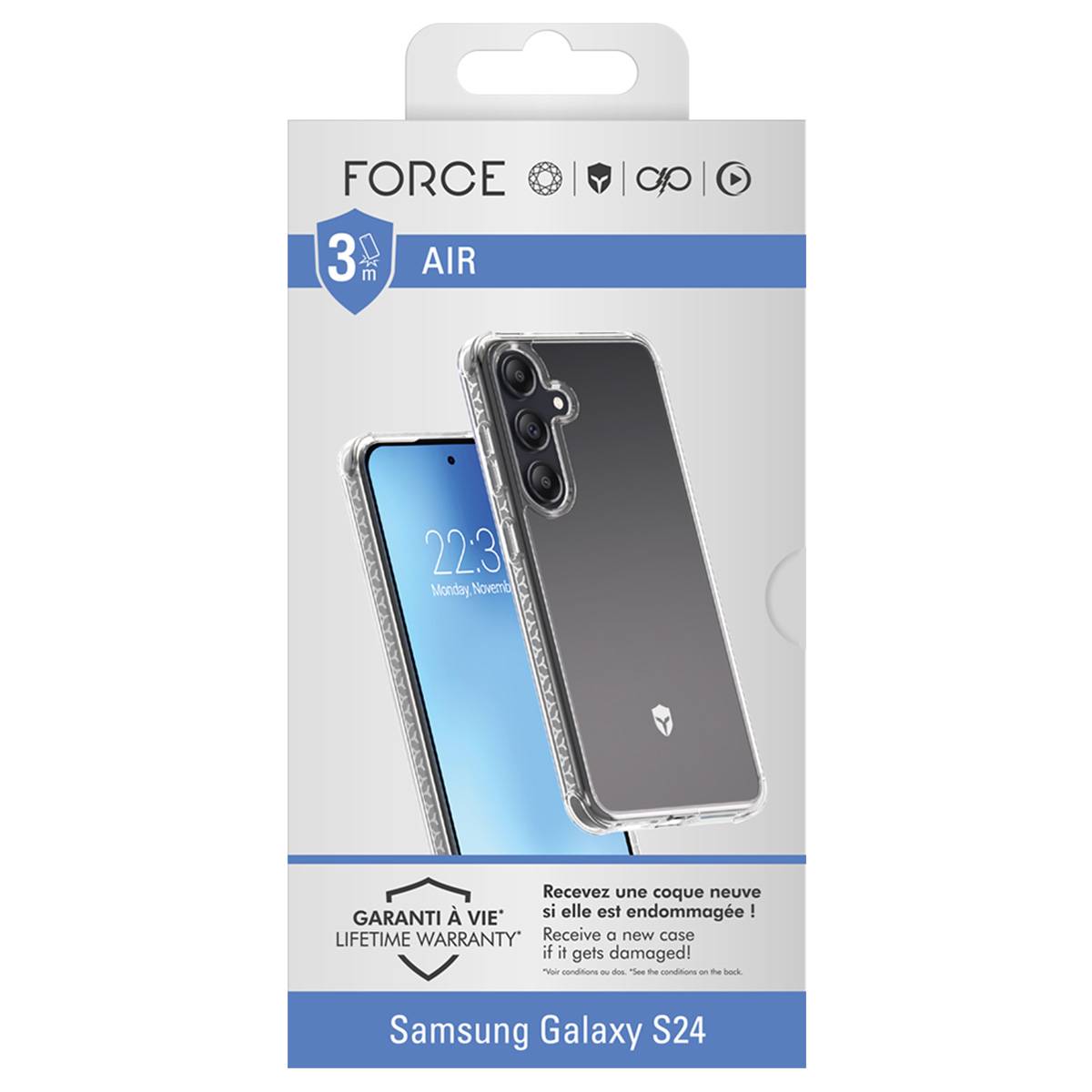Coque pour Galaxy S24 Renforcée Système Tryax Inserts 3D-4