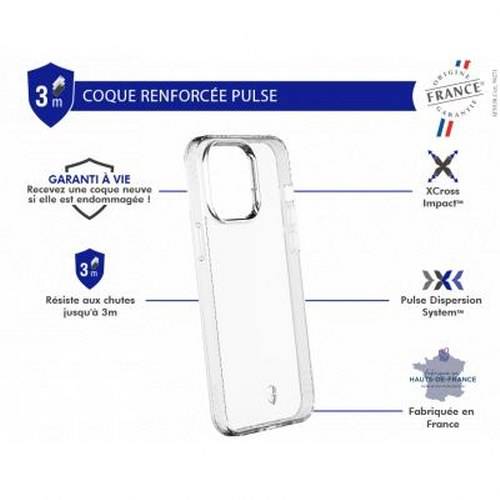 Coque pour iPhone 14 Pro Max Renforcée PULSE Origine France-3